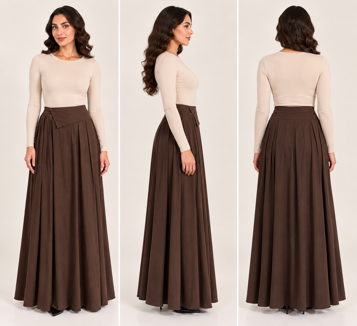 Slanted skirt