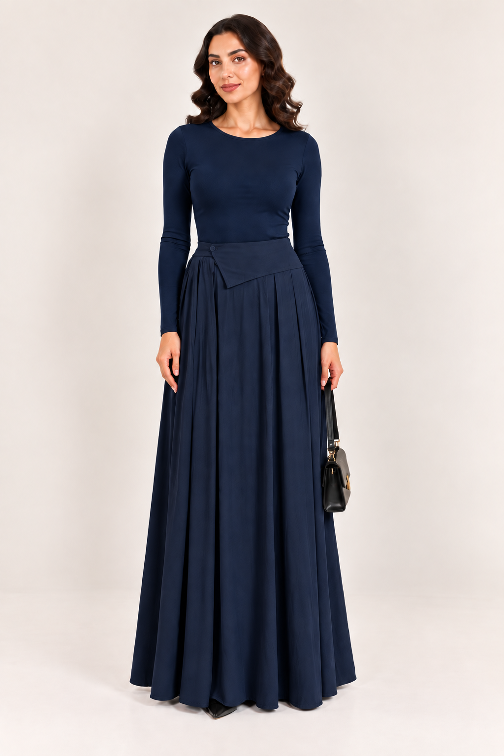 Slanted skirt